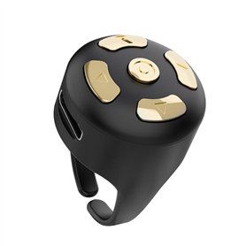 Janasiba Télécommande sans fil Bluetooth Air Mouse avec anneau de défilement Bluetooth Page Turner Mobile Selfie Lazy Télécomman