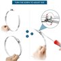 LOLPALONE 3.5M Bride de Serrage avec 8 Fixations Collier à Vis Sans Fin Réglable Serre-Tuyau Serre-Tuyau Flexible