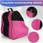 Janasiba Sac à patins à roulettes pour patins à glace, rollers et accessoires de skateboard, sac respirant + bandoulière réglabl