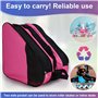 Janasiba Sac à patins à roulettes pour patins à glace, rollers et accessoires de skateboard, sac respirant + bandoulière réglabl