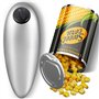 Xiniy Ouvre Automatiquement la Plupart des Canettes Ouvre-Boîte Électrique à Bord Lisse pour Gadget de Cuisine, Arthrite et Pers