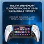 Kznifmk 8G 2000+Games Project X Console de Vidéo de Poche Portable 4,3 Pouces IPS Support D'Écran PS1 Gaming Double Haut-Parleur