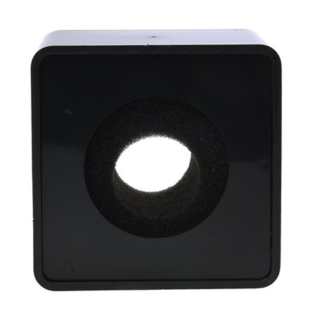Giwnhvx microphone noir 1 pieces ABS avec une eponge Mini-box entretien telephonique Logo station de drapeau