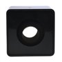 Giwnhvx microphone noir 1 pieces ABS avec une eponge Mini-box entretien telephonique Logo station de drapeau