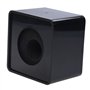 Giwnhvx microphone noir 1 pieces ABS avec une eponge Mini-box entretien telephonique Logo station de drapeau