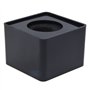 Giwnhvx microphone noir 1 pieces ABS avec une eponge Mini-box entretien telephonique Logo station de drapeau