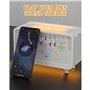 Joselin Diffuseur D'Arômes et d'air à Bruit Blanc, Humidificateur avec 8 Niveaux de Bruit Blanc Réglables, Veilleuse, Haut-Parle