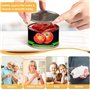 Ohulelks 1 Pièce Ouvre-Boîte Électrique pour Cuisine Ouvre-Boîte en Plastique Bord Lisse pour Les Seniors et Les Patients Arthri