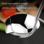 Cpolebev Louche à Soupe de Cuisine Punch Cuillères Ladell Lumineuses avec Bec Verseur Louches à Sauce pour Servir, 11,8 Pouces