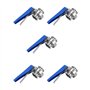 GREOHNMPAW 5pièces 1-1/2 Pouce 38Mm SS304 Vanne Papillon Tri Pince de 1