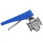 GREOHNMPAW 5pièces 1-1/2 Pouce 38Mm SS304 Vanne Papillon Tri Pince de 1,5 Pouce Sanitaire en Acier Inoxydable Déclencheur à Pres