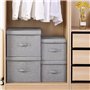 Louttary Boîte de Rangement Support de Rangement Pliable Organisateur de Vêtements Boîte de Rangement en Tissu Articles Divers P