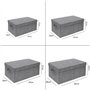 Louttary Boîte de Rangement Support de Rangement Pliable Organisateur de Vêtements Boîte de Rangement en Tissu Articles Divers P