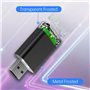 Ptdfjspt Carplay sans 2 en 1 et Boîtier Android Auto AI Filaire vers Mini Adaptateur Carpay sans Bluetooth pour Autoradio