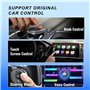 Ptdfjspt Carplay sans 2 en 1 et Boîtier Android Auto AI Filaire vers Mini Adaptateur Carpay sans Bluetooth pour Autoradio