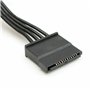 LOLPALONE 8X IDE 4 Pin Un 5 Ports 4 Pin Molex Un Multi Port SATA Alimentation 18AWG Pour Disque Dur SSD PC