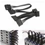 LOLPALONE 8X IDE 4 Pin Un 5 Ports 4 Pin Molex Un Multi Port SATA Alimentation 18AWG Pour Disque Dur SSD PC