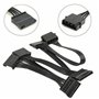 LOLPALONE 8X IDE 4 Pin Un 5 Ports 4 Pin Molex Un Multi Port SATA Alimentation 18AWG Pour Disque Dur SSD PC
