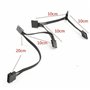 LOLPALONE 8X IDE 4 Pin Un 5 Ports 4 Pin Molex Un Multi Port SATA Alimentation 18AWG Pour Disque Dur SSD PC