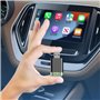 Cpolebev Carplay sans 2 en 1 et Boîtier Android Auto AI Filaire vers Mini Adaptateur Carpay sans Bluetooth pour Autoradio