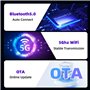 Daijianbin CarPlay Adaptateur sans fil Android Auto 2 en 1 Mini AI Box Adaptateur Voiture Assistant vocal WiFi pour CarPlay fila