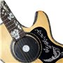 Steowsey Humidificateur Sound Hole Guitare Acoustique RéGulateur D'Humidité Guitare DéShumidificateur Noir