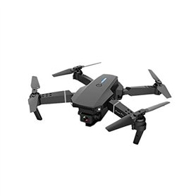 Asyduey E88 WiFi FPV Drone avec Grand Angle 4K HD Double CaméRa Pliable Altitude Maintenue TéLéCommande Quadrirotor Drones Profe