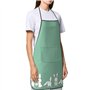 Luckily&Day Tablier de cuisine fantaisie imprimé lapin de Pâques avec poches pour femme pour la cuisine, la pâtisserie, le jardi
