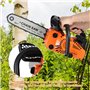 Tronçonneuse thermique,Tronçonneuse élagueuse thermique,0,9 kW 12" 30.48 cm système anti-rebond Low Kickback tronçonneuse thermi