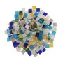 FYJL Mosaique 300g a mélangé des Morceaux de tuiles de mosaïque en Verre de Place de Couleur for la Fabrication de mosaïque 10x1