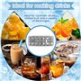 Bac à glaçons en acier inoxydable avec 18 emplacements - Avec anse - Pour boissons, whisky, gin, rhum