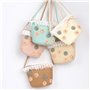 Amorar Nouveau Sac à Bandoulière en Paille Enfant Sac à Main en Rotin Sacs de Panier Sac de Plage Été Bohême Fleur Sac D'épaule 