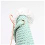 Amorar Nouveau Sac à Bandoulière en Paille Enfant Sac à Main en Rotin Sacs de Panier Sac de Plage Été Bohême Fleur Sac D'épaule 
