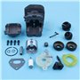 Yurefax Kit Cylindre-Piston 40 mm, for Husqvarna 141142137136 tronçonneuse WT Moteur Carter d'huile Joint Pompe Ligne de Carbura