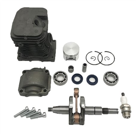 Yurefax Pièces de Moteur de tronçonneuse à Essence de Joint d'huile de roulement de Vilebrequin de Piston de Cylindre de 38MM