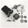 Yurefax Pièces de Moteur de tronçonneuse à Essence de Joint d'huile de roulement de Vilebrequin de Piston de Cylindre de 38MM, f