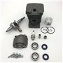 Yurefax Pièces de Moteur de tronçonneuse à Essence de Joint d'huile de roulement de Vilebrequin de Piston de Cylindre de 38MM, f