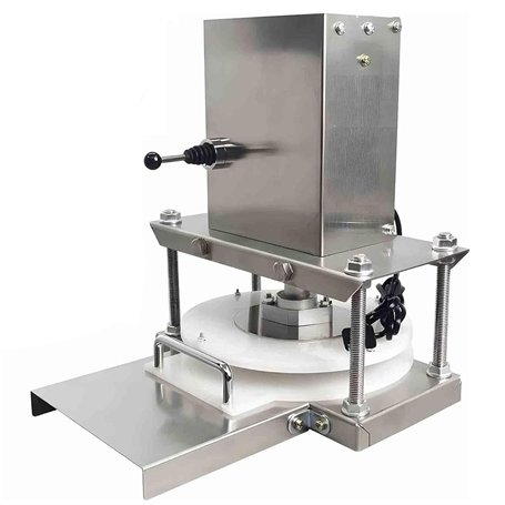 lwjunmm Presse à Pâtes 22cm Diamètre Machine à Pizza Manuelle avec Plateau en Acier Inoxydable Formeuse à Pizza Domestique