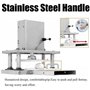 lwjunmm Presse à Pâtes 22cm Diamètre Machine à Pizza Manuelle avec Plateau en Acier Inoxydable Formeuse à Pizza Domestique,pour 