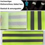 Lunpog Lot de 4 pinces à pantalon de vélo - Bandes réfléchissantes élastiques avec fermeture Velcro - Protection de pantalon de 
