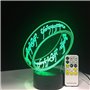 Seigneur Des Anneaux 3D Lampe 7 Couleurs Enfants Cadeau Touch Veilleuse Pour Enfants Vacances 3D Illusion Lampe De Bureau Film M