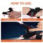 Preciva USB Rechargeable Pêche Gants LED, Cadeaux de pêche pour Hommes - Cadeau Homme Gants LED, Cadeaux de Noël Secrets pour Ho