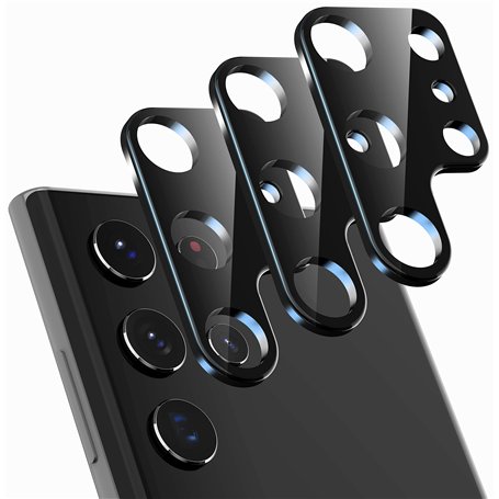 Diruite 3 Pièces Caméra Arrière Protecteur Compatible avec Samsung Galaxy S22 Ultra Protection Caméra