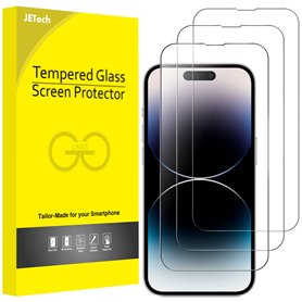 JETech Protection d'Écran à Couverture Complète pour iPhone 14 Pro Max 6