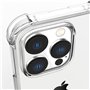 Melomon Coque pour iPhone 15 Pro Max (2023) 6,7",Housse Etui en Transparent Silicone TPU Souple [Bumper avec Coins Renforcés],Sh