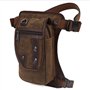 Xieben Canvas Drop Leg Sac pour Hommes Femmes Moto Vélo Multi-Purpose Cuisse Taille Fanny Pack Mens Voyage Équitation Pêche Rand