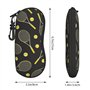 JBYJBX Étui à lunettes de voyage léger avec motif raquettes de tennis et balles de tennis amusantes, cadre à fermeture éclair, n