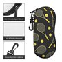 JBYJBX Étui à lunettes de voyage léger avec motif raquettes de tennis et balles de tennis amusantes, cadre à fermeture éclair, n