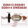 XEBRAD Accessoires d'armature de meuleuse for DEWALT D28413 D28491 D28414 DWE8830, Remplacement d'ancre de Rotor d'armature de m