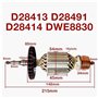 XEBRAD Accessoires d'armature de meuleuse for DEWALT D28413 D28491 D28414 DWE8830, Remplacement d'ancre de Rotor d'armature de m